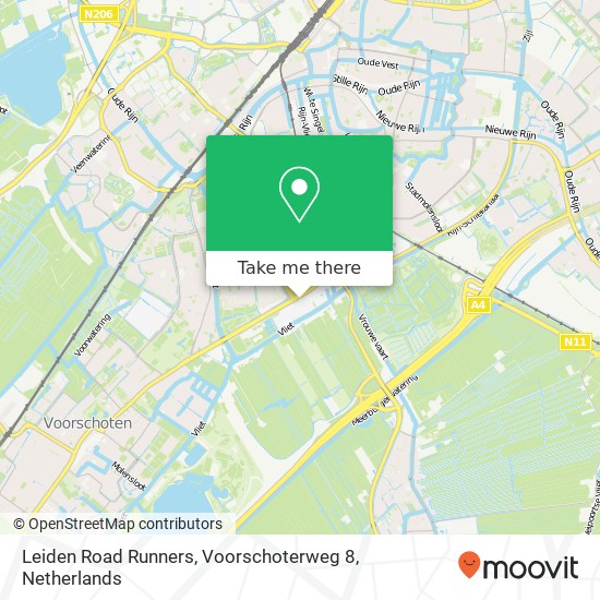 Leiden Road Runners, Voorschoterweg 8 map