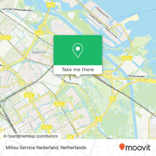 Milieu Service Nederland map