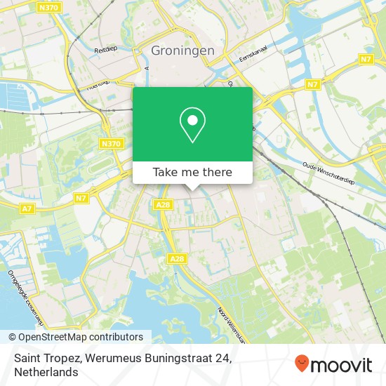 Saint Tropez, Werumeus Buningstraat 24 map