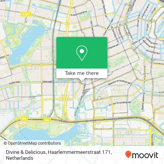 Divine & Delicious, Haarlemmermeerstraat 171 map