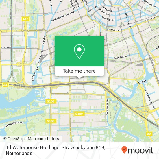 Td Waterhouse Holdings, Strawinskylaan 819 Karte