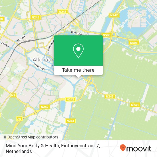 Mind Your Body & Health, Einthovenstraat 7 map