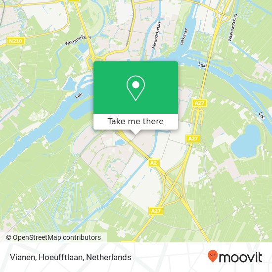 Vianen, Hoeufftlaan map