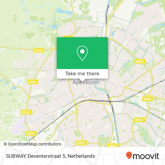 SUBWAY, Deventerstraat 5 map