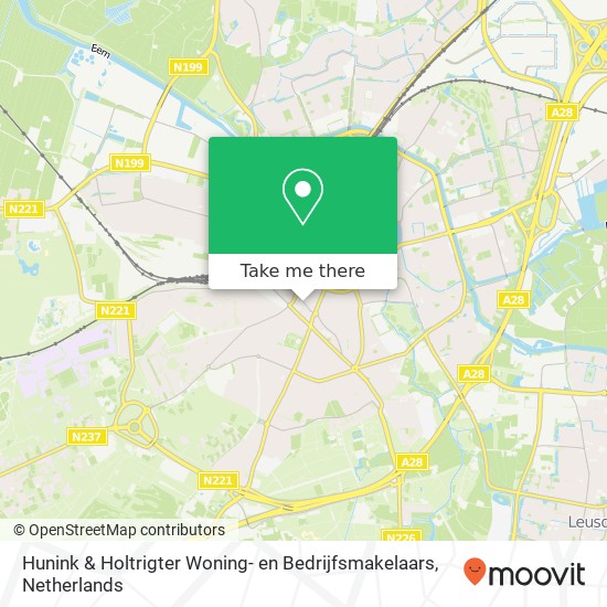 Hunink & Holtrigter Woning- en Bedrijfsmakelaars Karte