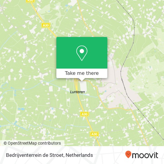 Bedrijventerrein de Stroet map