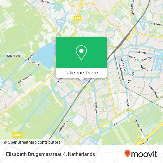 Elisabeth Brugsmastraat 4, 2331 CN Leiden map