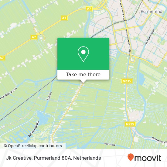 Jk Creative, Purmerland 80A map
