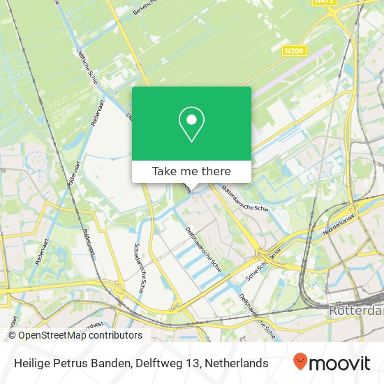 Heilige Petrus Banden, Delftweg 13 map