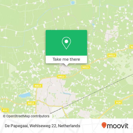 De Papegaai, Wehlseweg 22 map