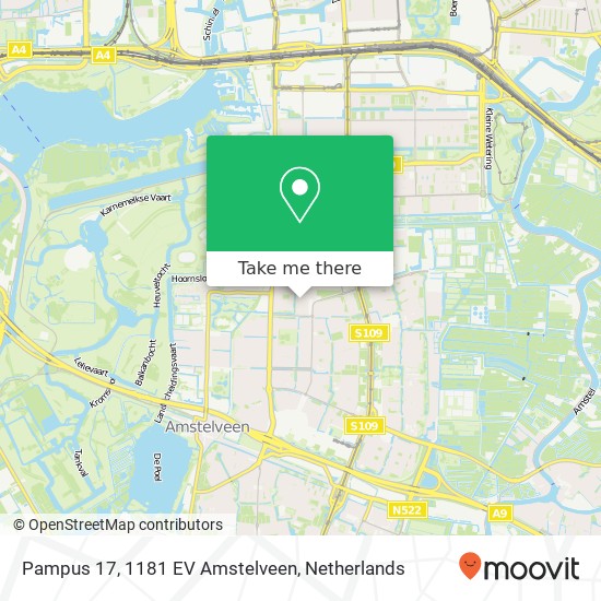 Pampus 17, 1181 EV Amstelveen map