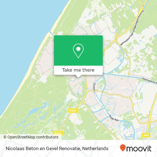 Nicolaas Beton en Gevel Renovatie, Dauwbraam 36 Karte