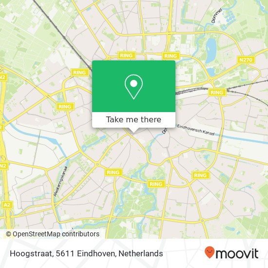 Hoogstraat, 5611 Eindhoven Karte