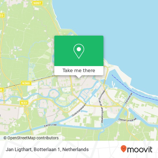 Jan Ligthart, Botterlaan 1 map