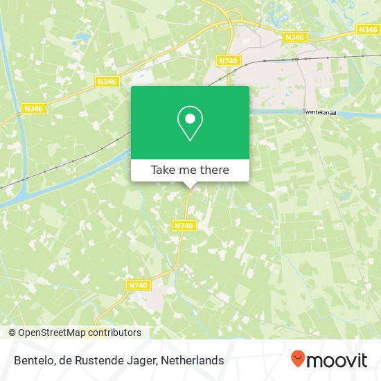 Bentelo, de Rustende Jager map