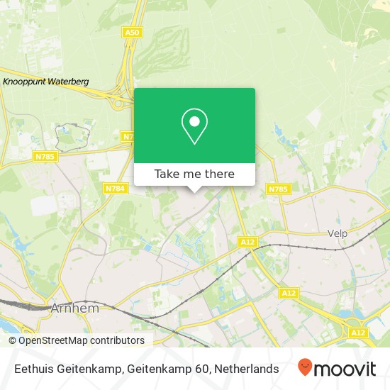 Eethuis Geitenkamp, Geitenkamp 60 map