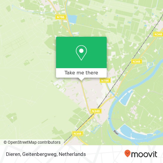 Dieren, Geitenbergweg map