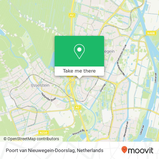 Poort van Nieuwegein-Doorslag Karte