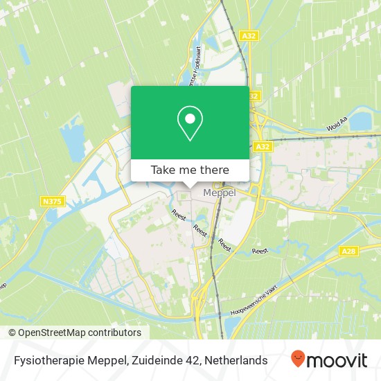 Fysiotherapie Meppel, Zuideinde 42 map