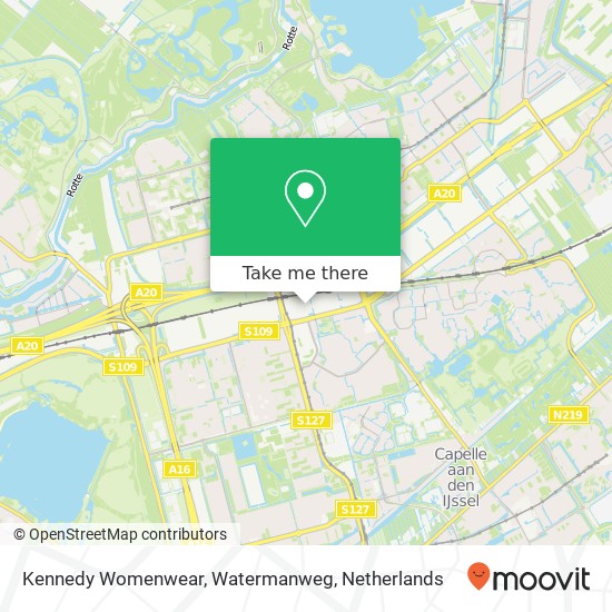 Kennedy Womenwear, Watermanweg map