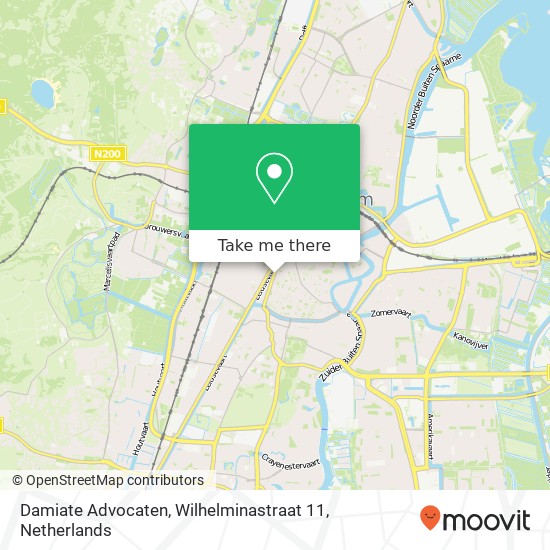 Damiate Advocaten, Wilhelminastraat 11 map