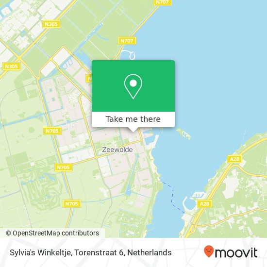 Sylvia's Winkeltje, Torenstraat 6 map