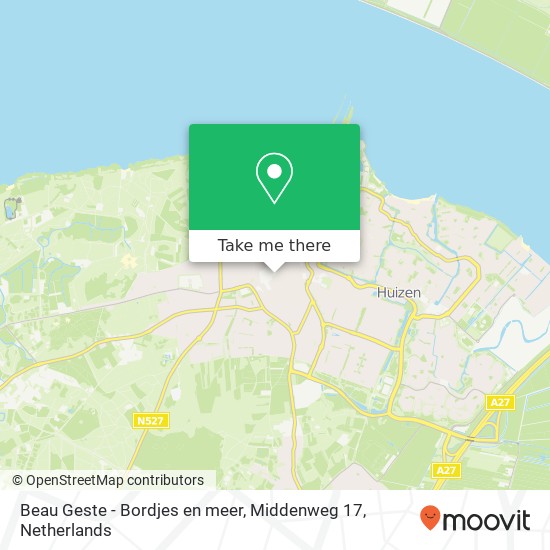 Beau Geste - Bordjes en meer, Middenweg 17 Karte