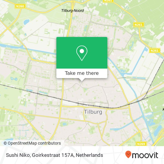 Sushi Niko, Goirkestraat 157A map