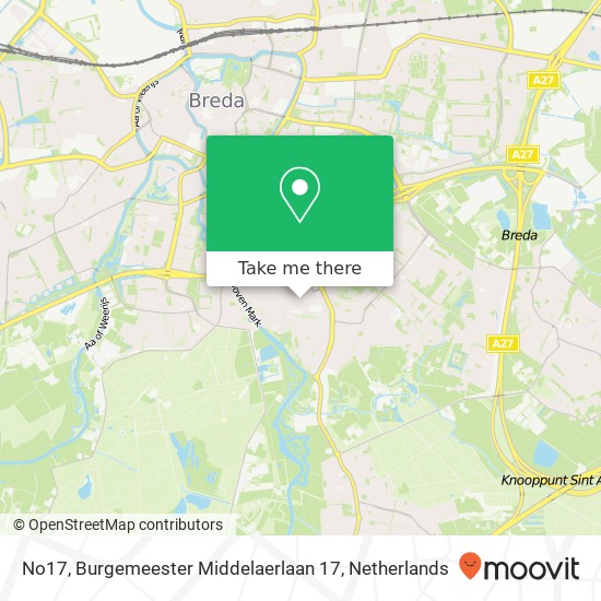 No17, Burgemeester Middelaerlaan 17 map