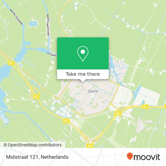 Midstraat 121, 8501 AJ Joure map