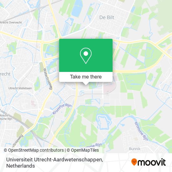 Universiteit Utrecht-Aardwetenschappen map