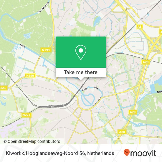 Kiworkx, Hooglandseweg-Noord 56 map
