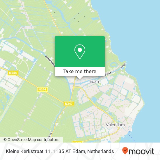 Kleine Kerkstraat 11, 1135 AT Edam map