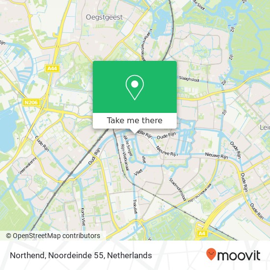 Northend, Noordeinde 55 map