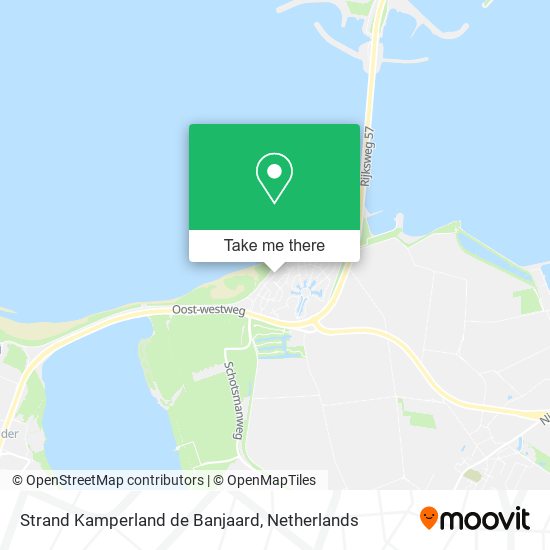 Strand Kamperland de Banjaard map