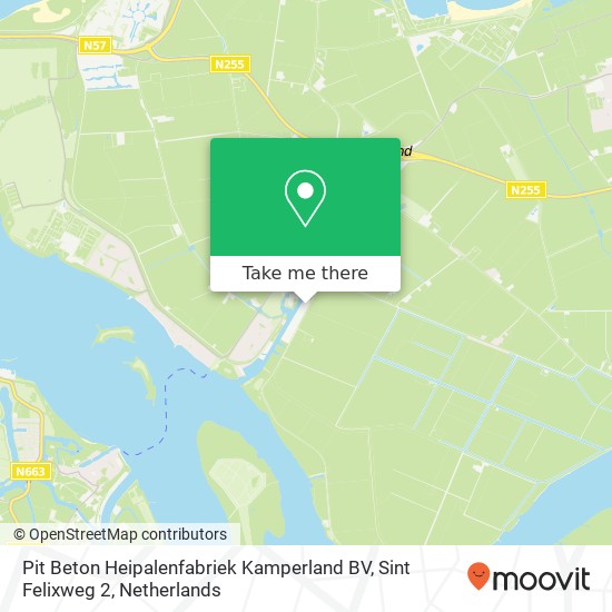 Pit Beton Heipalenfabriek Kamperland BV, Sint Felixweg 2 Karte