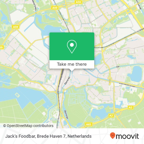 Jack's Foodbar, Brede Haven 7 map