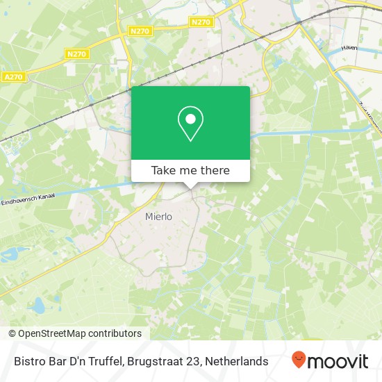 Bistro Bar D'n Truffel, Brugstraat 23 map