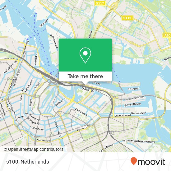 s100, 1019 Amsterdam map