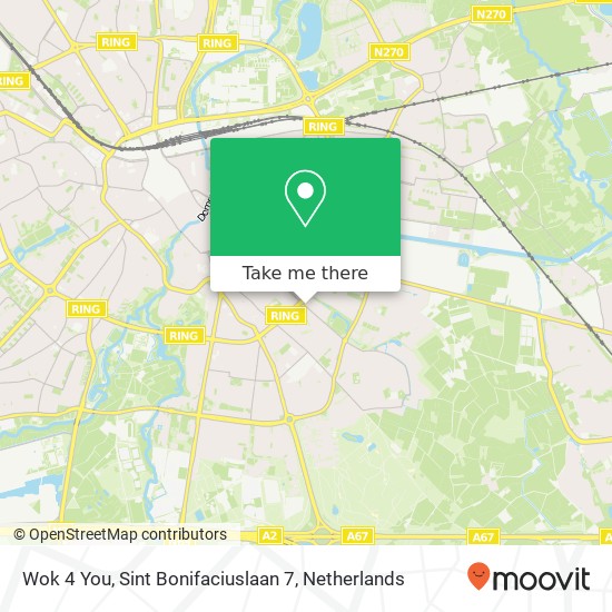 Wok 4 You, Sint Bonifaciuslaan 7 map