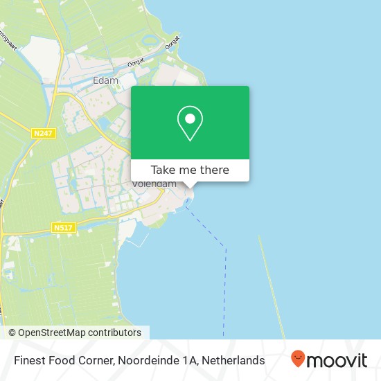 Finest Food Corner, Noordeinde 1A map