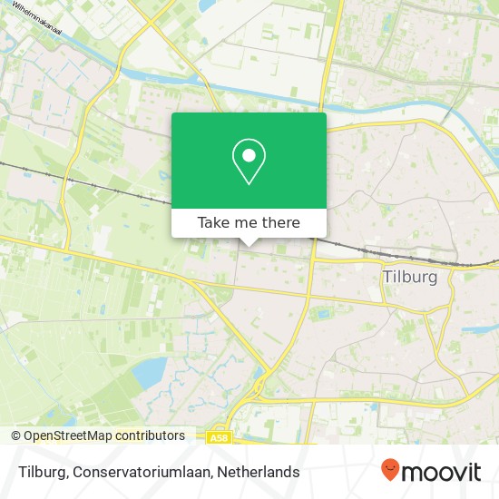 Tilburg, Conservatoriumlaan Karte