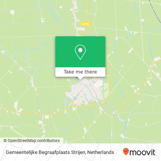 Gemeentelijke Begraafplaats Strijen map
