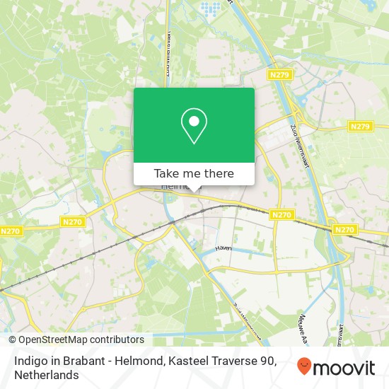 Indigo in Brabant - Helmond, Kasteel Traverse 90 map