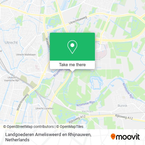 Landgoederen Amelisweerd en Rhijnauwen map