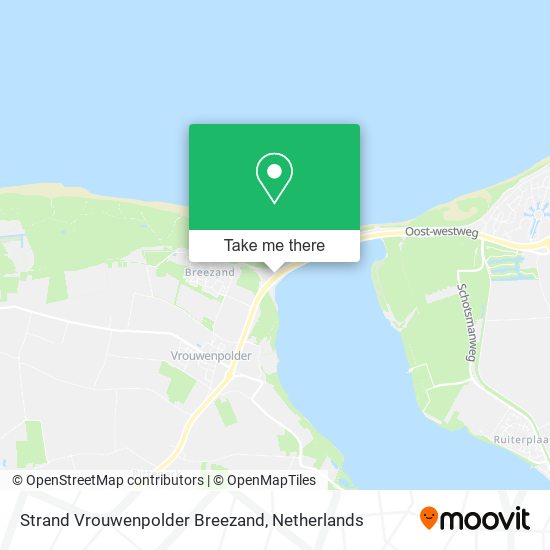 Strand Vrouwenpolder Breezand map