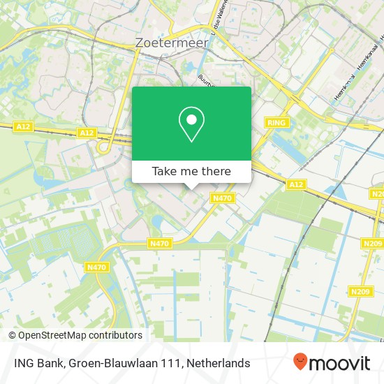 ING Bank, Groen-Blauwlaan 111 map