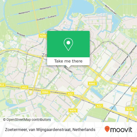 Zoetermeer, van Wijngaardenstraat map