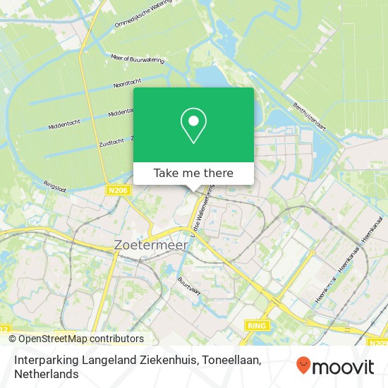 Interparking Langeland Ziekenhuis, Toneellaan map
