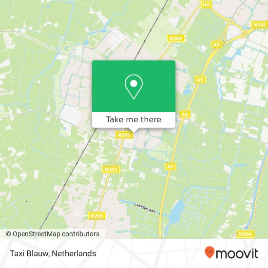 Taxi Blauw map